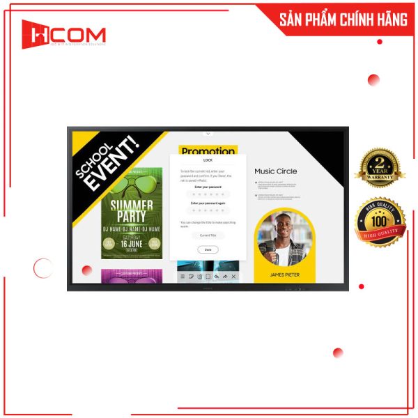 Màn hình tương tác 85 inch Samsung Flip LH85WMRWLGCXXV